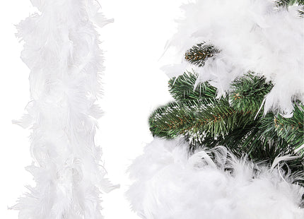 Kerstboa | Kerstslinger | 6 m | Wit