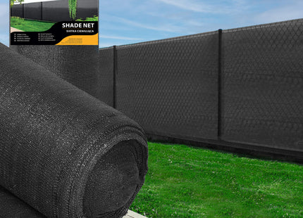 Zichtbreeknet | Zichtdoek | Privacynet | Schaduwdoek | Rol 1,2 x 25 m | 90 % Schaduw | 140g/m² | Antraciet