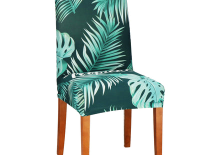 Stoelhoes - Voor Eetkamerstoelen - Met Stretch - Bladeren - Groen