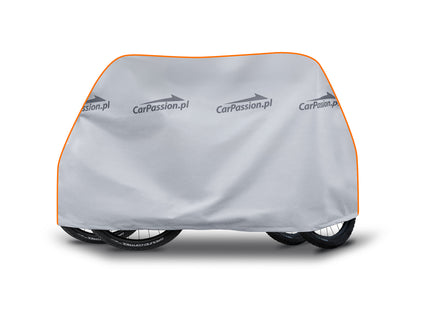 CarPassion Fietshoes Voor 2 Fietsen  - Beschermhoes - Waterdicht & Vorstbestendig -  Grijs - Universeel