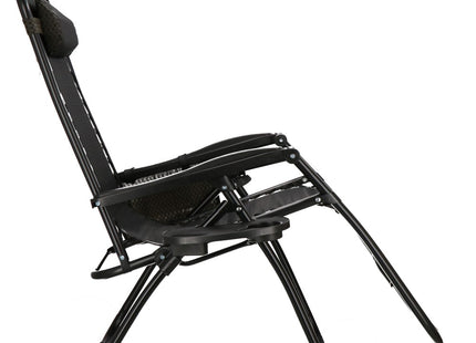 Tuinstoelen | Ligstoel | Opvouwbaar | Verstelbaar | Ergonomische Hoofdsteun | 2 Stuks | Bruin/Zwart