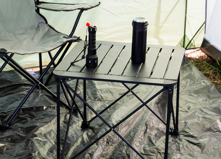Campingtafel - Toeristentafel - Picknicktafel -  Opvouwbaar - Draagtas- 52,5x52,5x46 cm