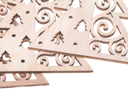 Kersthanger | Kerstbomen| Kerstversiering | 7 cm | 6 Stuks