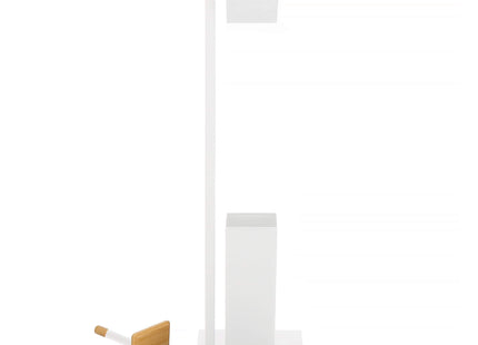 Toiletbutler | Toiletrolhouder | Toiletborstel met houder | Toiletaccessoire | Wit