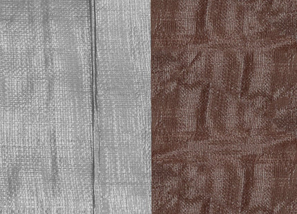 Afdekzeil | Dekzeil | Zeildoek | Waterdicht | PVC | 3 x 3 m | 210 g/m2 | Grijs/Bruin