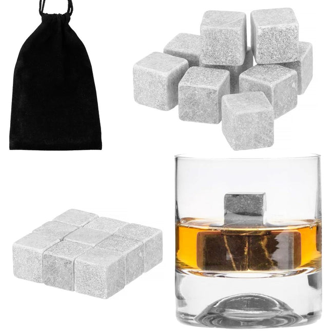 IJsblokjes | IJsstenen | Graniet | 9 blokjes | Grijs