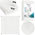 Afdekzeil | Dekzeil | Zeildoek | Waterdicht | PVC | 3 x 4 m | 100 g/m2 | Transparant