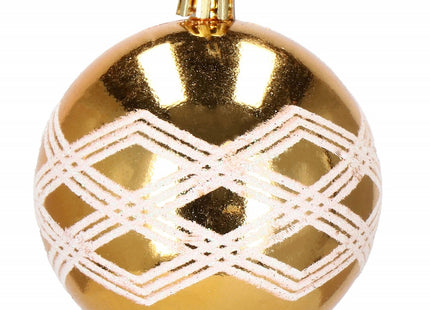 Kerstballen | 30 Stuks | 7 cm | Goud/Wit