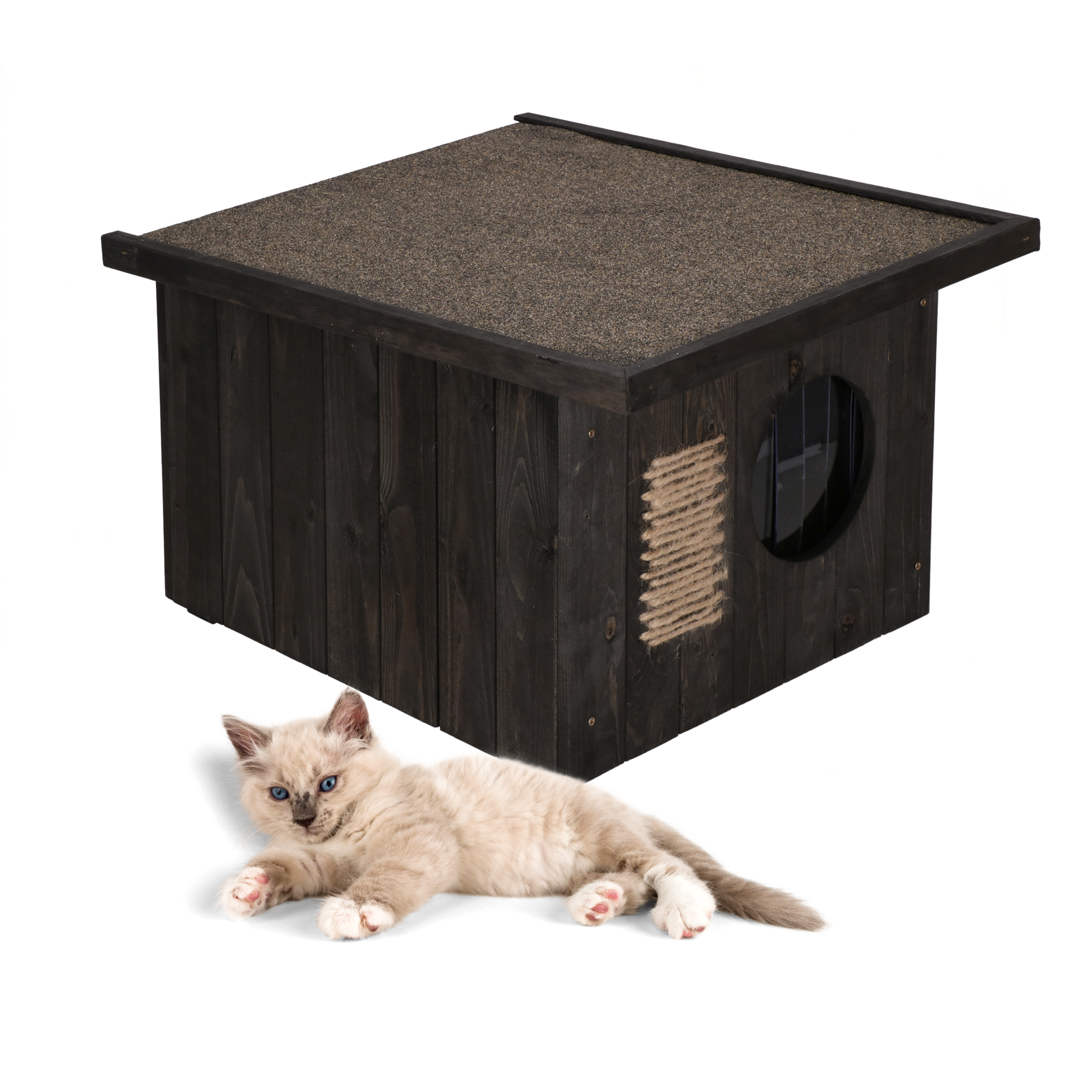 Grote Kattenhuis Zolia Akacia - H125 cm Grote Kattenhuis Zolia Akacia - H125 cm