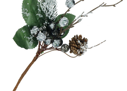 Kersttak | Decoratie | Wit | Middenstuk | 25 cm