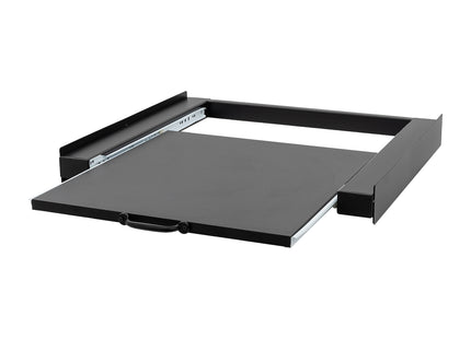 Muntel® Tussenstuk Wasmachine Droger - Stapelkit Wasmachine Droger - Universeel - Uitschuifbare werkblad - Zwart