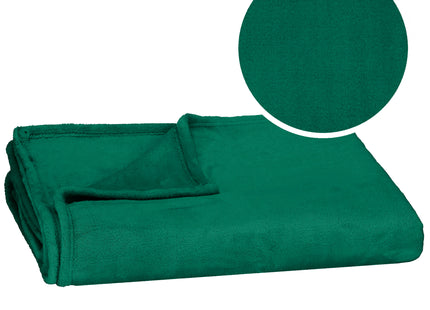 Plaid | Sprei | Deken | 220 x 200 cm | Pluche | Groen