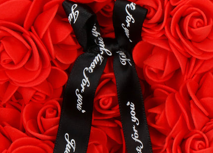 Rozen Beer | Rozenbeer | Rose Bear | Rozen Teddybeer | Liefde | Inclusief Giftbox | Valentijnsdag | 25 x 17 x 16 cm | Rood