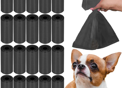 Poepzakjes - Voor Honden - Sterk - Zwart - 20 Rollen - 18 Zakjes - 360 Stuks