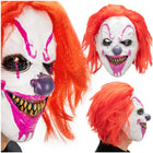 Springos Halloweenmasker Bloederige Clown met Rood Haar - Horror Cosplay