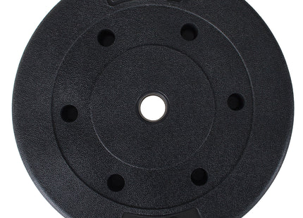 Halterschijf | 1 x 15 kg | Kunststof | Zwart