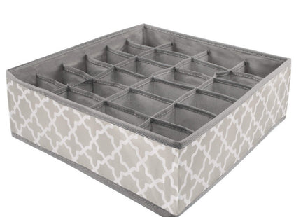 Lade Organizer Kast en Badkamer | 4 Stuks | Verschillende Afmetingen | Grijs/Wit Patroon