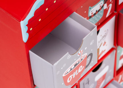 Adventskalender | 24 Delig | Papier | Huis