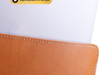 Baltan Leren Laptop Sleeve - Voor MacBook Air - Laptophoes - 15 inch - Bruin