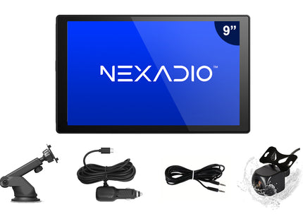 NexAdio® Carplay Scherm - Apple Carplay & Android Carplay - Touchscreen - Inclusief Achteruitrijcamera - FM Transmitter - Aux Aansluiting - 9 Inch