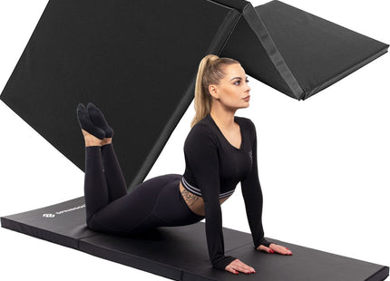 Fitnessmat | 3 Delig | 180 x 60 x 5.5 cm | Zwart