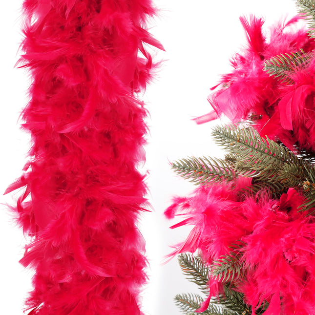 Kerstboa | Kerstslinger | 1,8 m | Rood