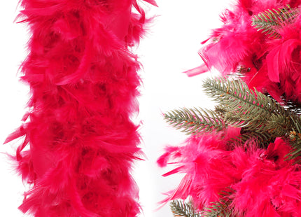 Kerstboa | Kerstslinger | 1,8 m | Rood