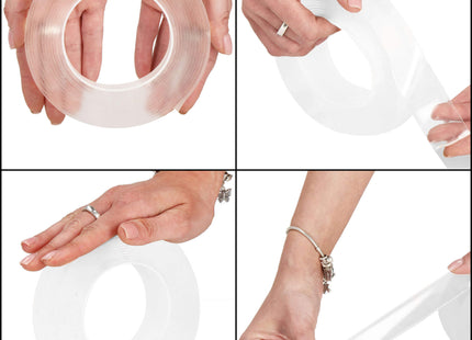 Dubbelzijdige Nano Tape - 2 Meter - Herbruikbaar - Waterproof