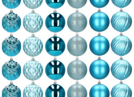Kerstballen | 30 Stuks | 8 cm | Blauw