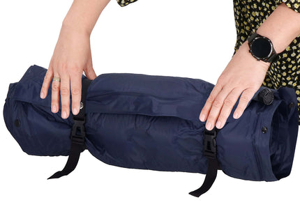 Slaapmat - 200 cm - Zelfopblazend - Inclusief Hoes - Blauw
