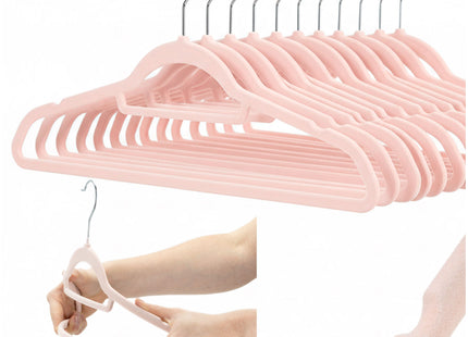 Kledinghangers | Kledinghanger | Velvet | 20 Stuks | Roze