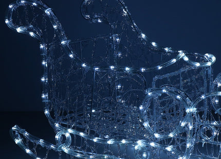 Rendier Met Slee | 480 LED Lampjes | Koel Wit