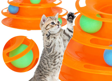 Kattenspeelgoed |Kattenspeeltjes | Kattenballentoren | Dierenspeelgoed |  Multicolor