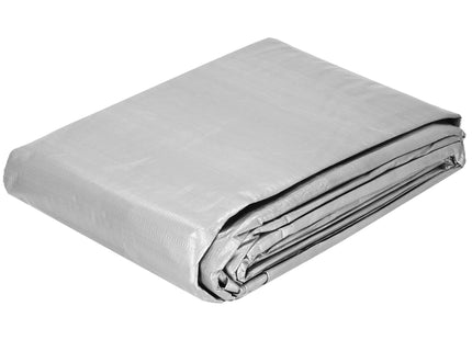 Afdekzeil | Dekzeil | Zeildoek | Waterdicht | PVC | 4 x 4 m | 270 g/m2 | Grijs/Zwart