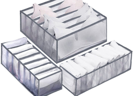 Lade Organizer - Lade verdeler - Opbergsysteem - Ondergoed - Sokken - BH - Grijs
