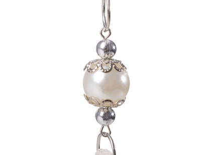 Kersthanger | Ster | Kerstboomhanger | Wit | Glitters | 17 cm