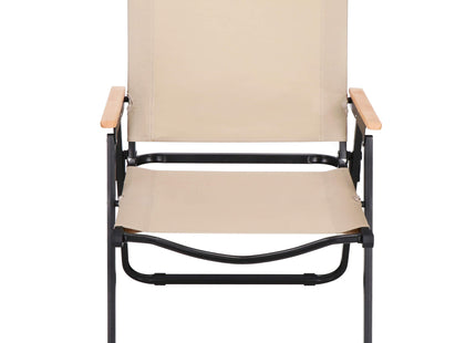 Campingstoel | Inklapbaar | Metaal | Beige