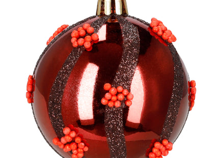 Kerstballen | 40 Stuks | Rood | Onbreekbaar