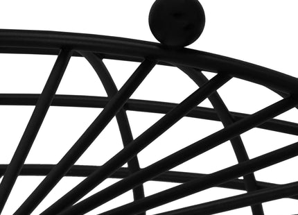 Fruitmand - Metalen Mand - Zwart - 28x11 cm