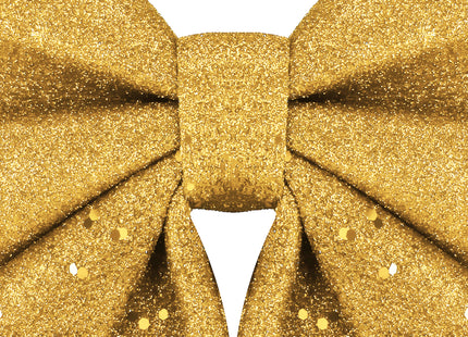 Kersthanger | Kerstversiering | Kerstdecoratie Voor Binnen |  Kerststrik | Goud | 30 cm | 1 Stuk