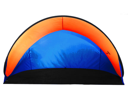 Strandtent | Pop-Up Strandtent | UV Filter | Inclusief Draagtas | 120 x 150 x 110 cm | Blauw/Oranje