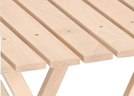 Tuinset | Tuintafel | Tuinstoelen | 3-delig | Opvouwbaar | Naturel