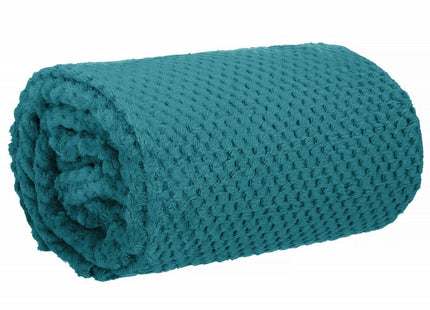 Plaid | Sprei | Deken | 150 x 200 cm | Turquoise