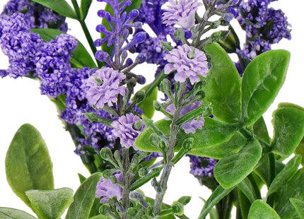 Kunstbloem - Kunstplanten - Lavendel - Inclusief Pot - Paars - Decoratief - 26 cm