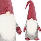 Kerstkabouter - Kerstdwerg - Kerstversiering - Grijs/Roze - 55 cm
