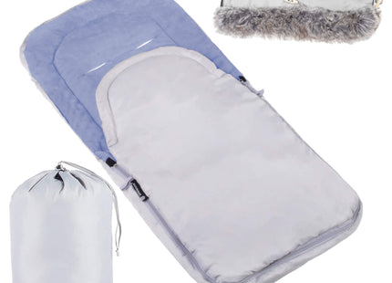 Voetenzak - Kinder Slaapzak - Grijs - Blauw - 90 CM