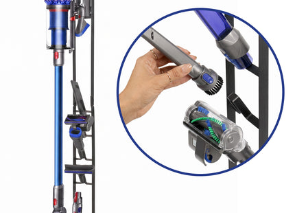 Universele Stofzuiger Standaard voor o.a. Dyson V7, V8, V10, V11, V12, V15 -  Ook geschikt voor andere merken zoals AEG, Rowenta, Samsung, Bosch - Vrijstaand - 127 Cm - Staal