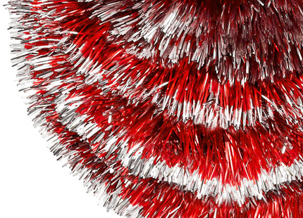 Kerstslinger | Guirlande | 6 m | Zilver/Rood