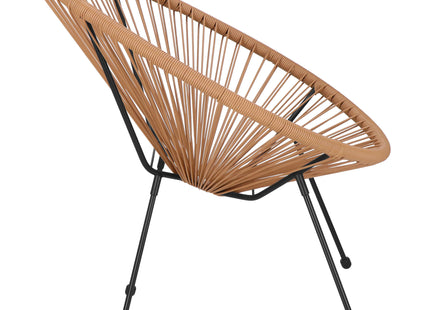 Tuinstoel - Draad - Rotan - Beige - 87 x 70  x 73 CM