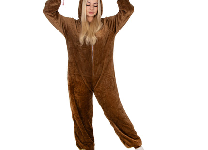 Onesie | Rendier | Maat L | Bruin